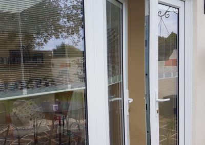 Integral blinds within double glazed units supplied and fitted.