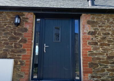 Solidor composite door with pair side screens